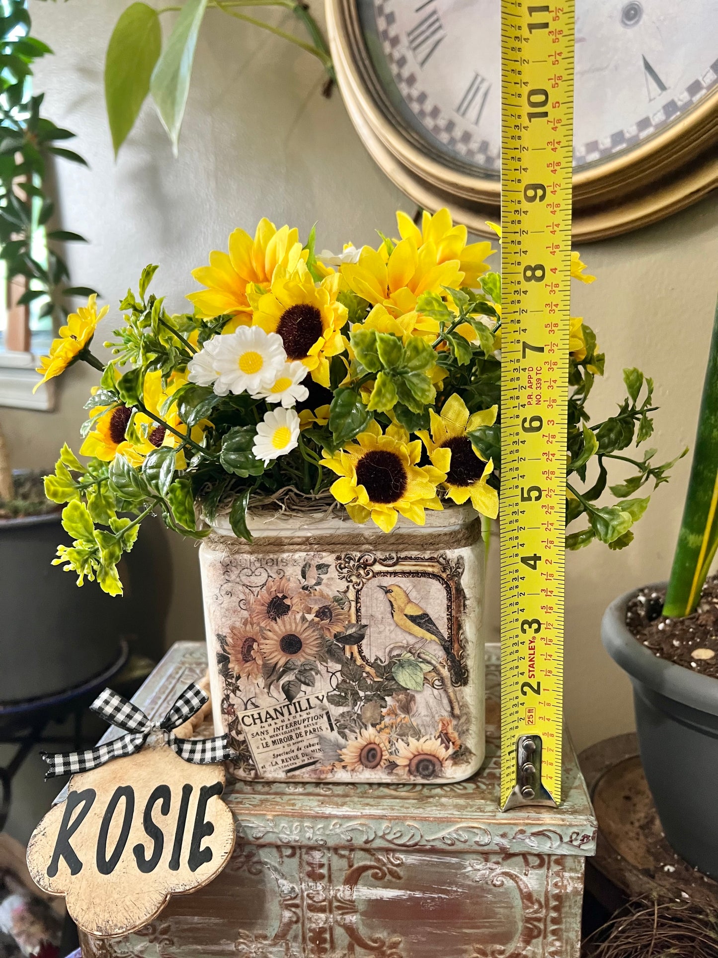 Sunflower artificial flower arrangement