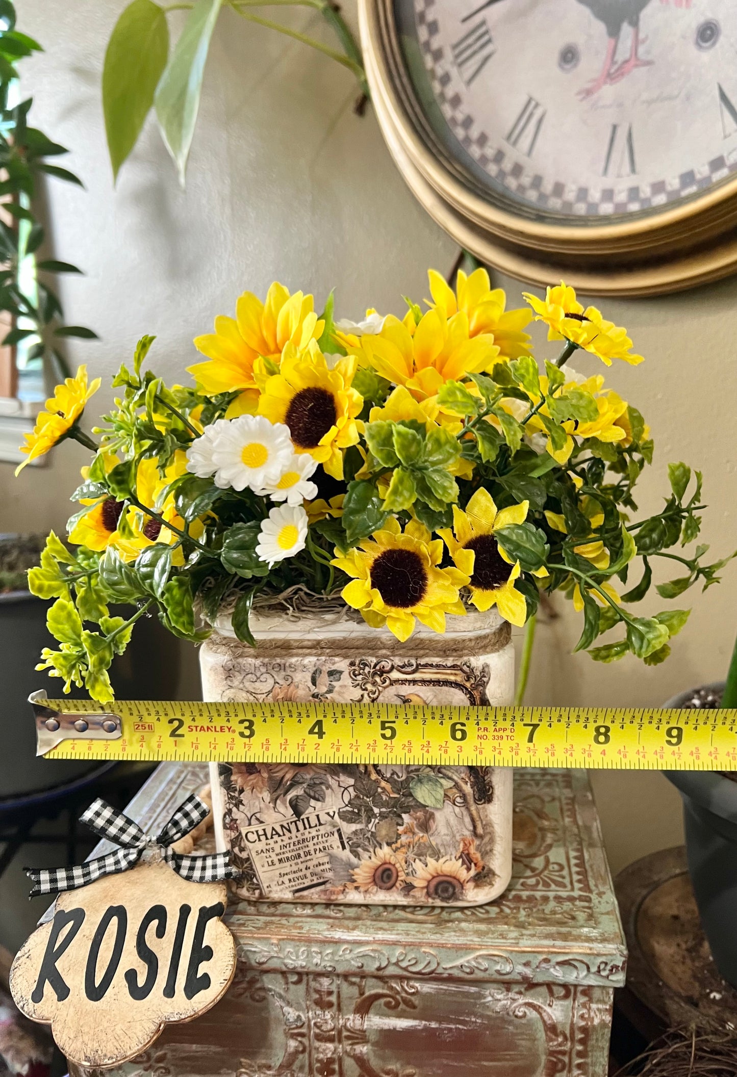 Sunflower artificial flower arrangement
