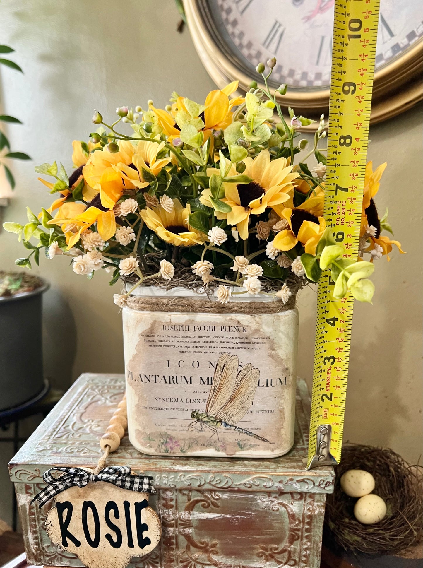 Sunflower artificial flower arrangement