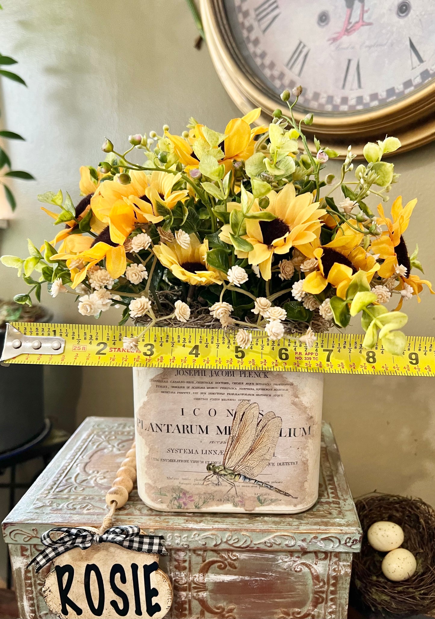 Sunflower artificial flower arrangement